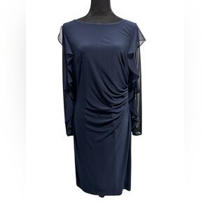 Ralph Lauren Midnight Blue Long Sleeve Dress